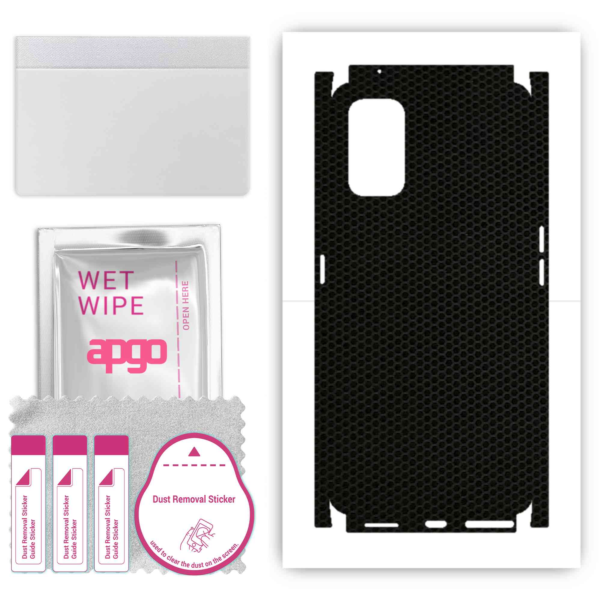 

apgo Protective Skin Sticker for the back+sides compatible with Realme X7, Full Wrap Film, Foil, Vinyl - Pattern Matrix