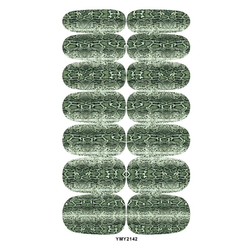 Snake Pattern Waterproof Nail Stickers, European & American Style, Long-Lasting Decals (YMY2141-2151)