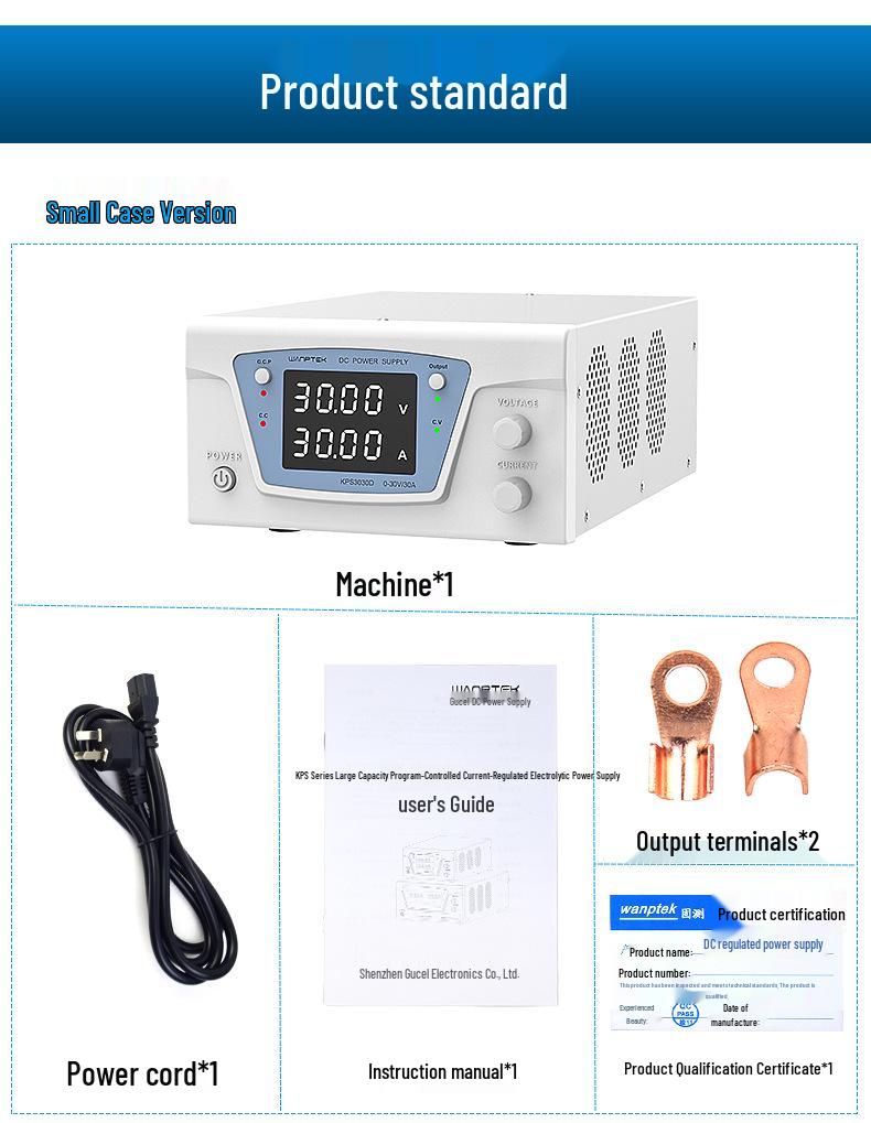 Gucesh KPS6020D 60V 20A Adjustable DC Power Supply for Labs and Battery Charging