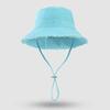 Autumn and winter hat women's large brim showing face small bucket hat versatile basin hat high sense solid color bucket hat