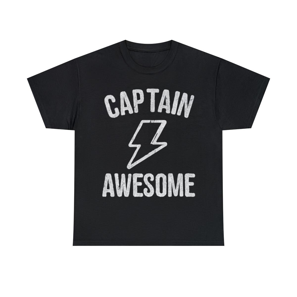 Captain Awesome Graphic Tee Shirt, S-5XL XXL