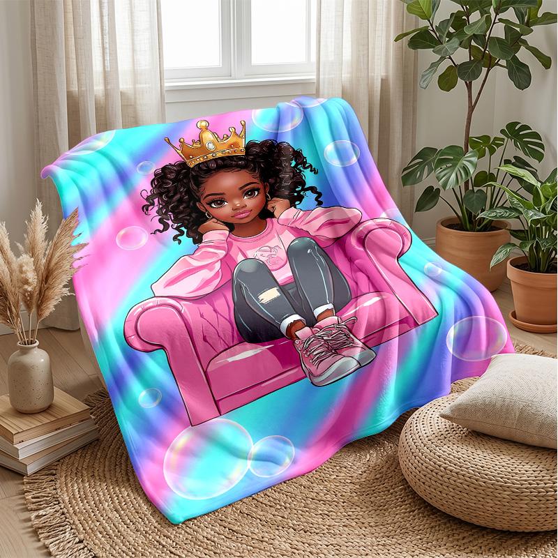 Royal Bubble Fantasy Theme blanket Lightweight Warm Flannel Blanket Decorative Throw Blanket for Home Decoration