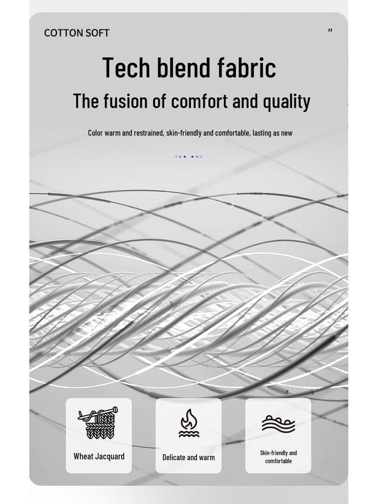 MONTAGUT Men's Fleece Lined Round Neck Knit Sweater