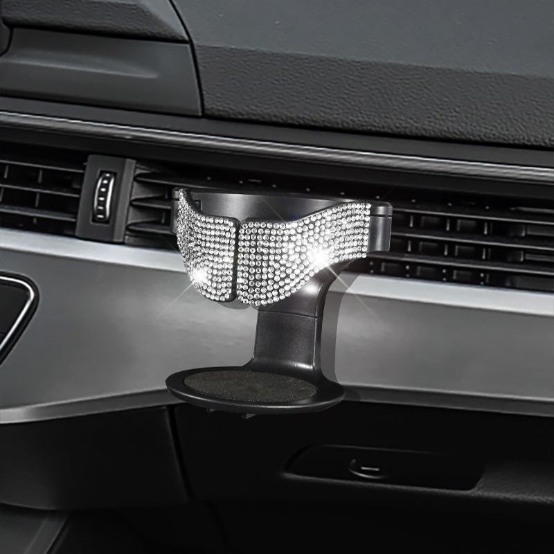 Diamond-Studded Car Air Vent Cup & Ashtray Holder