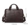Men's Premium Leather Briefcase: Cowhide Handheld Business/Travel Computer Bag