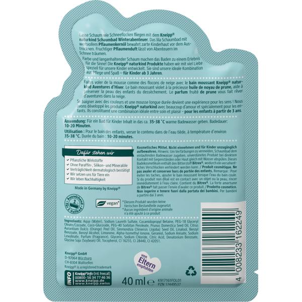 Kneipp Children's Bath Salt Winter Adventure 40ml