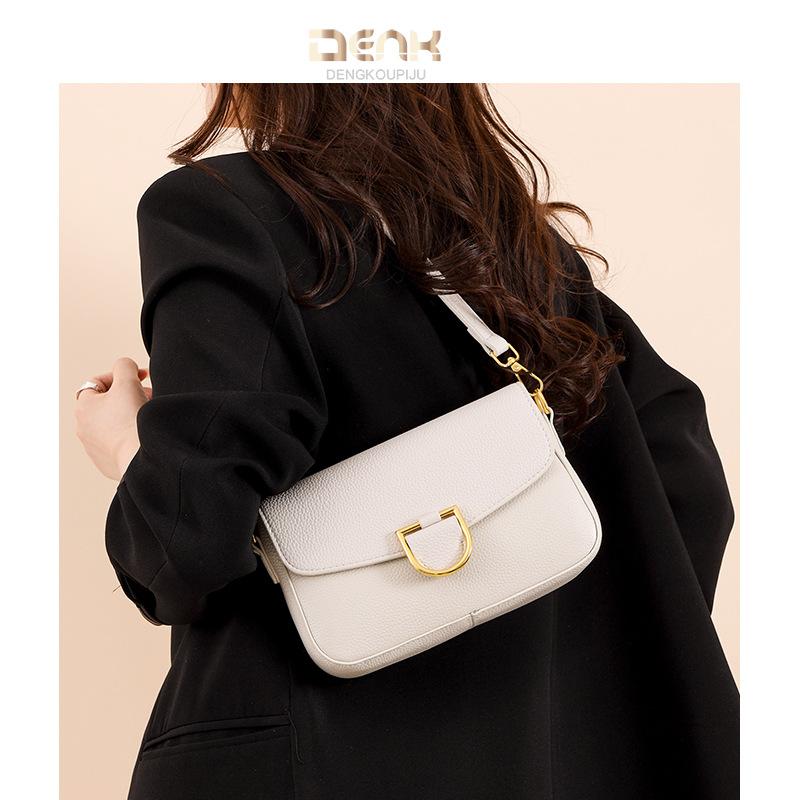 Genuine Leather Women's Bag Are Versatile Fashionable Large-capacity and Stylish for Commuting
