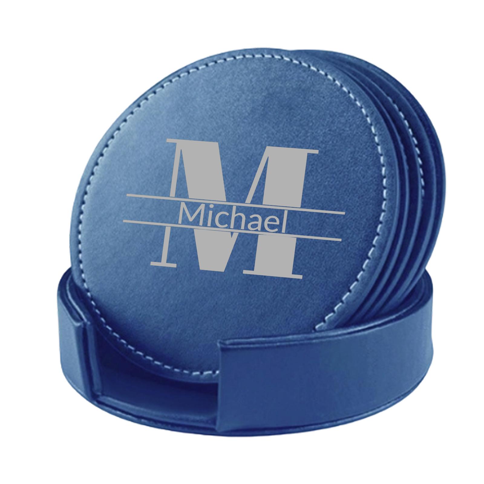 

Personalized Round PU Leather Heat Insulation Pad Set One Size