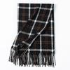 New sweet warm imitation cashmere scarf plaid student couple winter thickened warm scarf