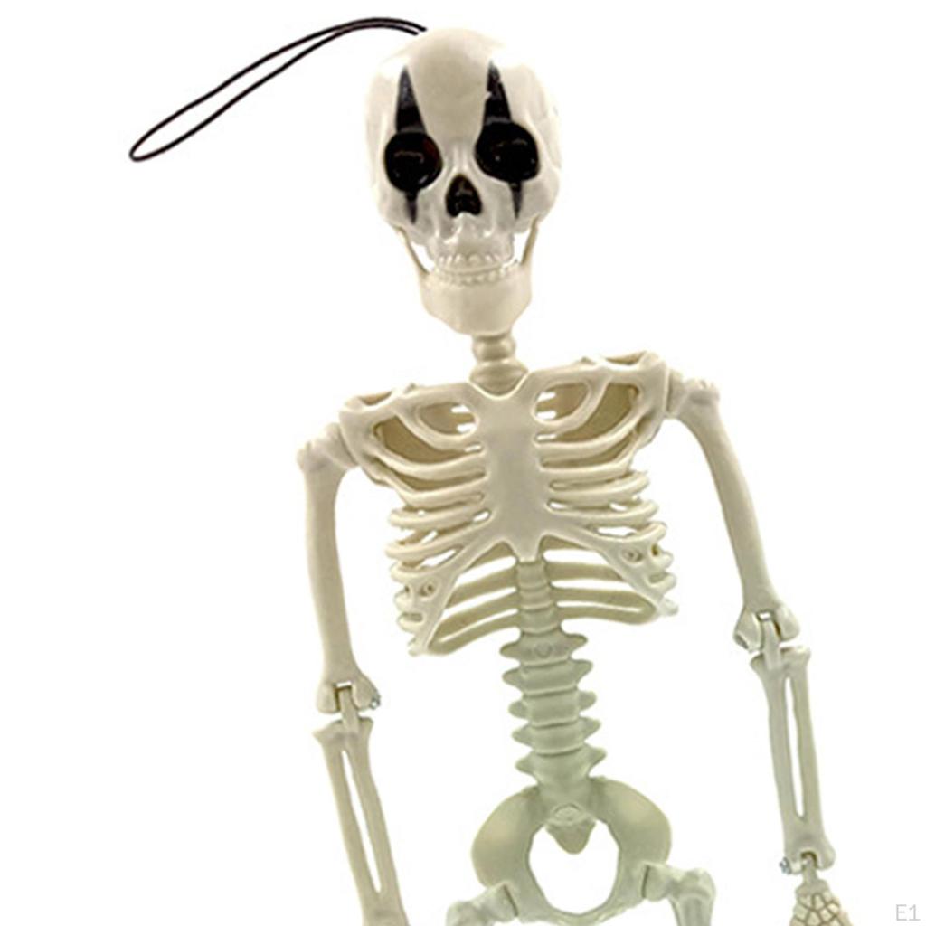 Halloween Hängendes Skelett, Bewegliche Ornamente Clown Skelett Party Dekoration Realistisch