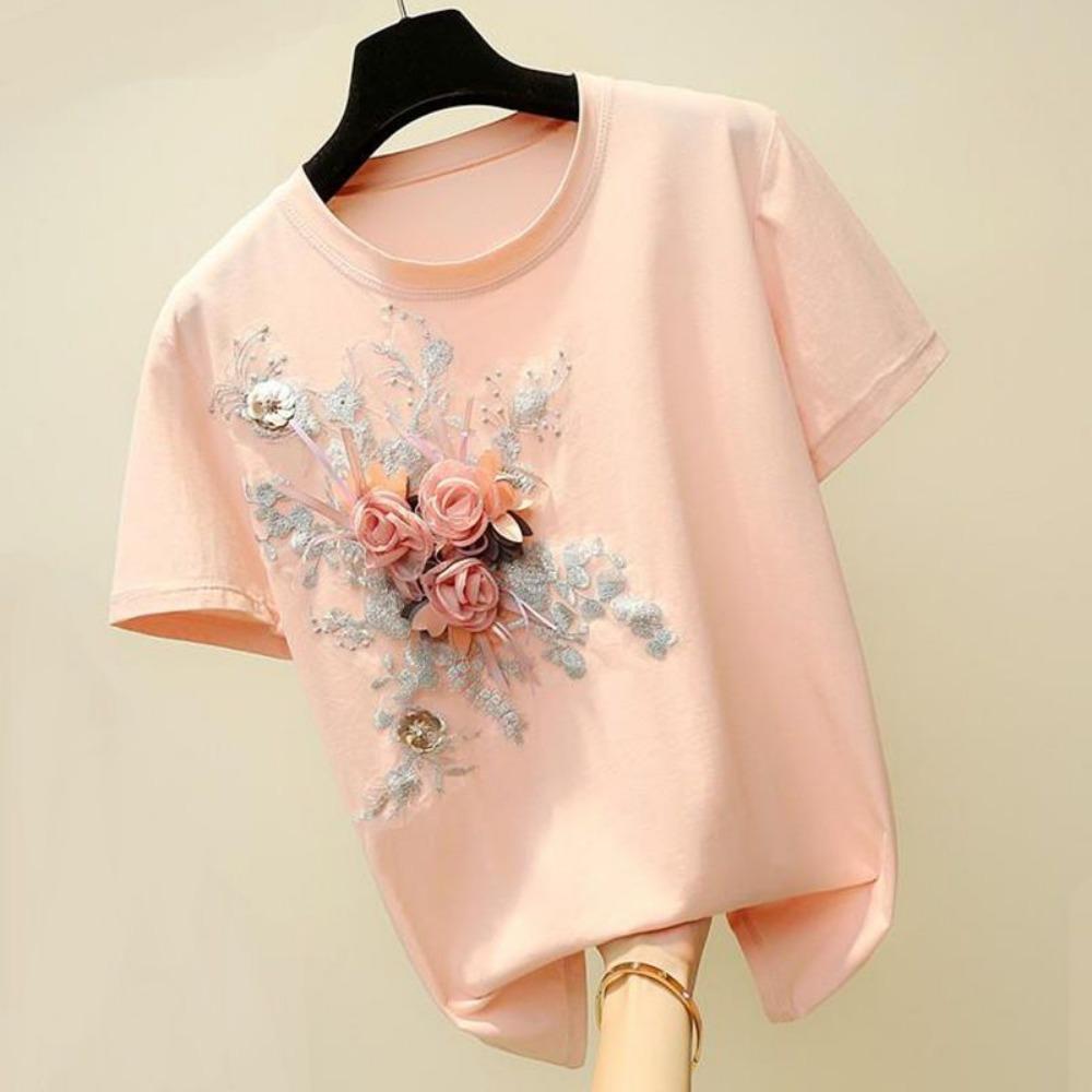 Summer Women T shirts Short Sleeve Basic Shirts Korean Style WOmen Tops Tees S