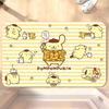 Cute Yellow Pompompurin Quick-Dry Water-Absorbing Diatom Mud Bathroom Floor Mat - Anti-Slip, Wear-Resistant, Dust-Removing Carpet