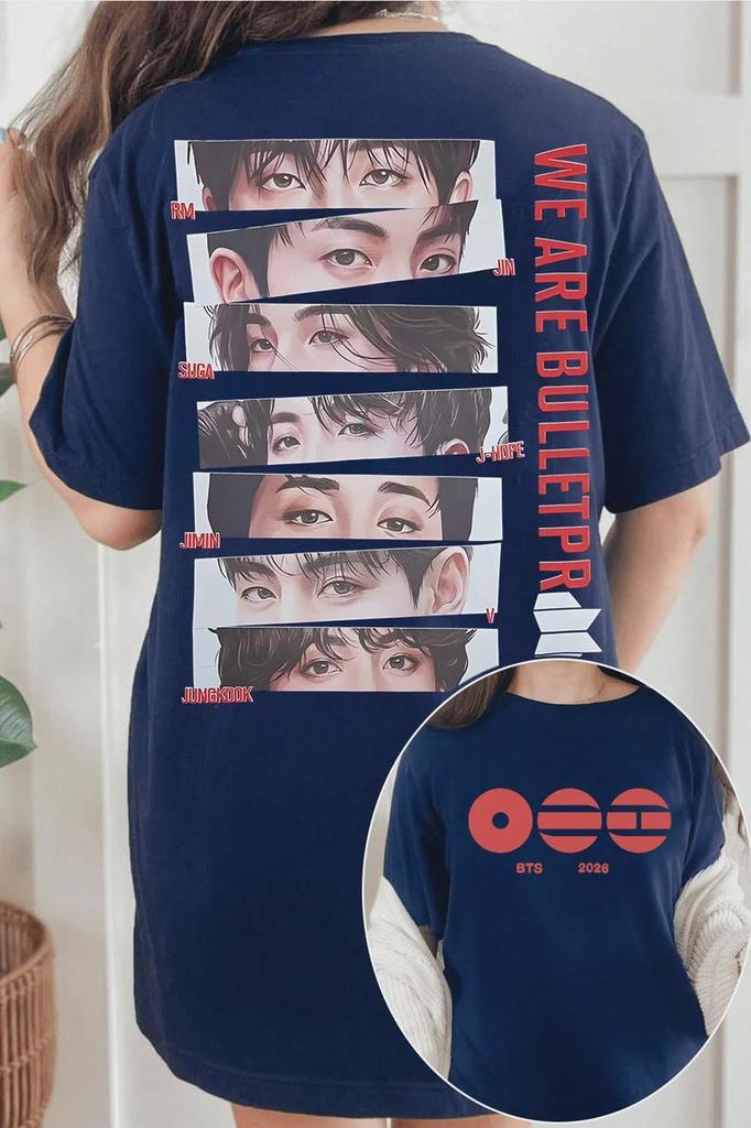 BTS We Are Bulletproof Tour 2026 Shirt Hohe Qualität Mode RM Jin Suga Jhope Jimin Jungkook