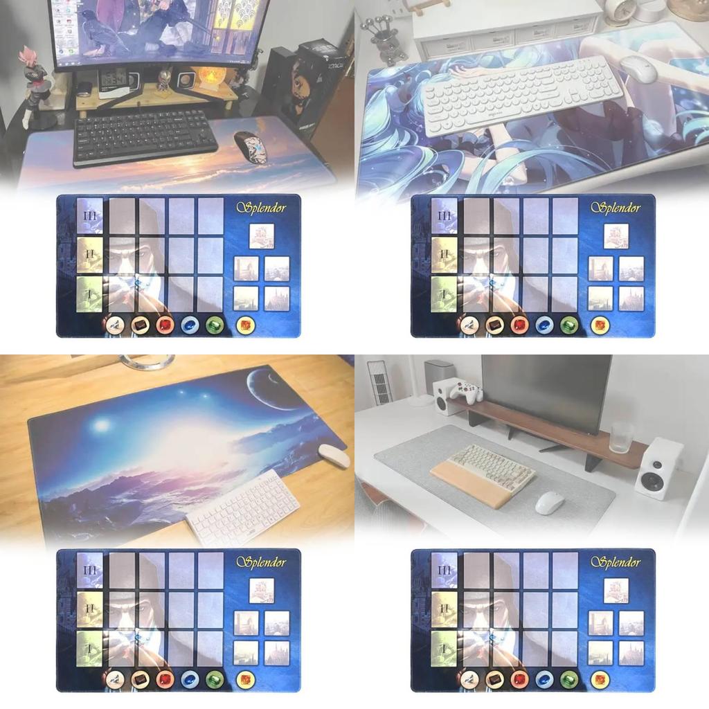 Mata do gry planszowej Gem Splendor z żywiczną powierzchnią dla entuzjastów kart i gier