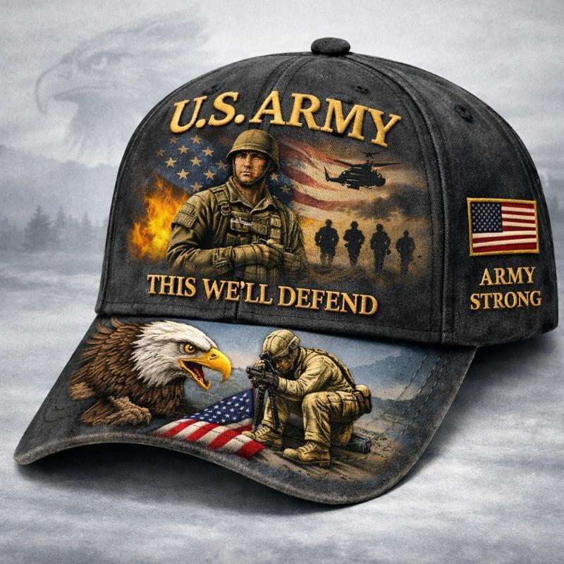 D Print Independence Day Commemorative Sunshade Baseball Cap Outdoor Cap Non-embroidered