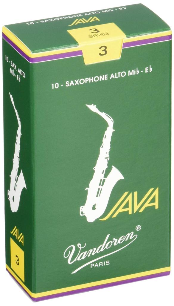 Vandoren Java Alto Saxophone Reeds, Hardness 3 (Pack of 10)