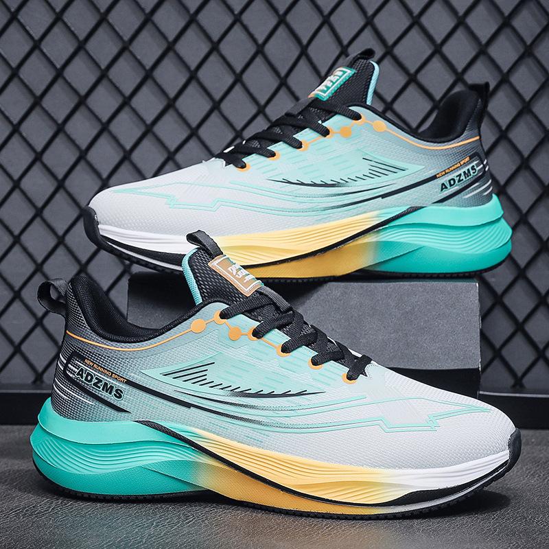 

Summer mesh sports shoes men s shoes 2025 new soft-soled shoes breathable running shoes wear-resistant students lightweight walking shoes 44