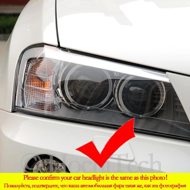 SMD Cotton Light LED Angel Eyes White and Yellow DRL Kit For BMW X3 F25 2010 2011 2012 2013 2014 Xenon Headlight Car Accessories