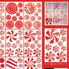 2023 Christmas Window Stickers, Double Sided Display Windows, Holiday Decorative Wall Stickers, Electrostatic Wall Stickers
