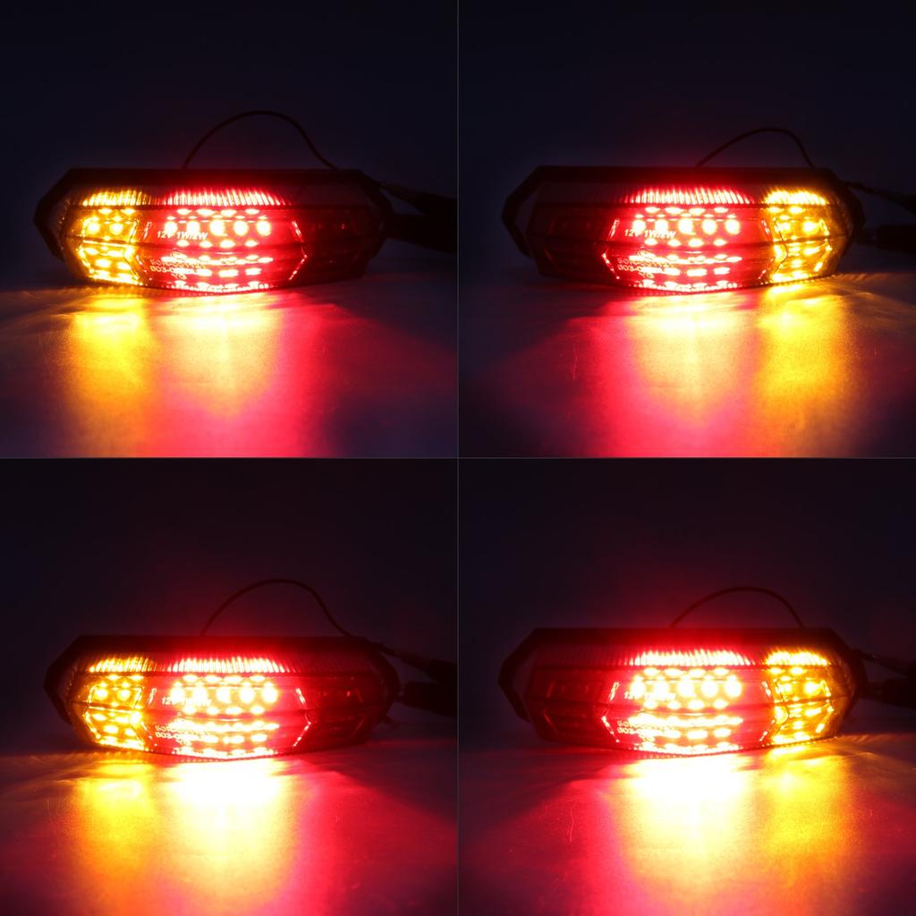 MFC PRO Taillight 25 LED Motorcycle Universal Turn Signal Position Brake Stop Alert Multifunction