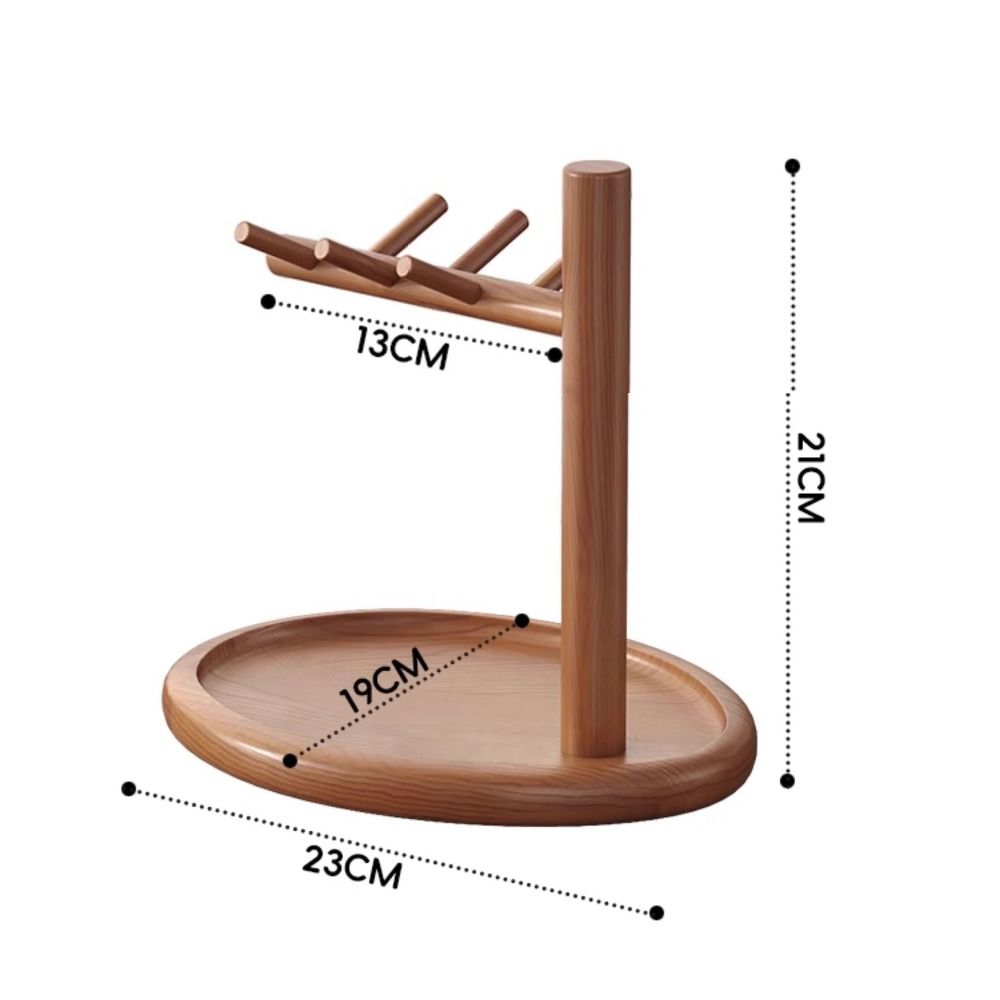 With Hooks Key Hanging Rack Retro Jewelry Dish New Wooden Key Holder Entrance Hall