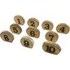 Andoer Wedding Table Number, 1-10 Wooden Table Number Rustic Party Wedding Decoration Number Blocks Professional Table Numbers For Wedding Reception