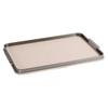 Vanity Tray with Metal Border Functional Leather Handles Modern