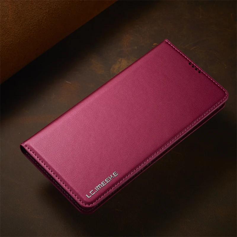 Magnetische Flip Lederhülle für Samsung Galaxy S25 S24 S23 S22 S21 A14 A15 A34 A35 A52 A53 A54 A55 Brieftasche Kartenfach Hülle Handyhülle