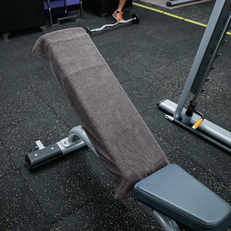 Fitness Schnelltrocknendes Handtuch 30*100cm Mikrofaser Fitnessstudio Yoga Training Schwimmen Tennis Handtuch Strand Joggen Körper Anti-Rutsch Sport Schweiß 30x100cm dunkelgrau