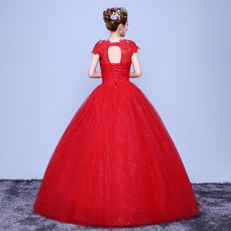 red frock for wedding