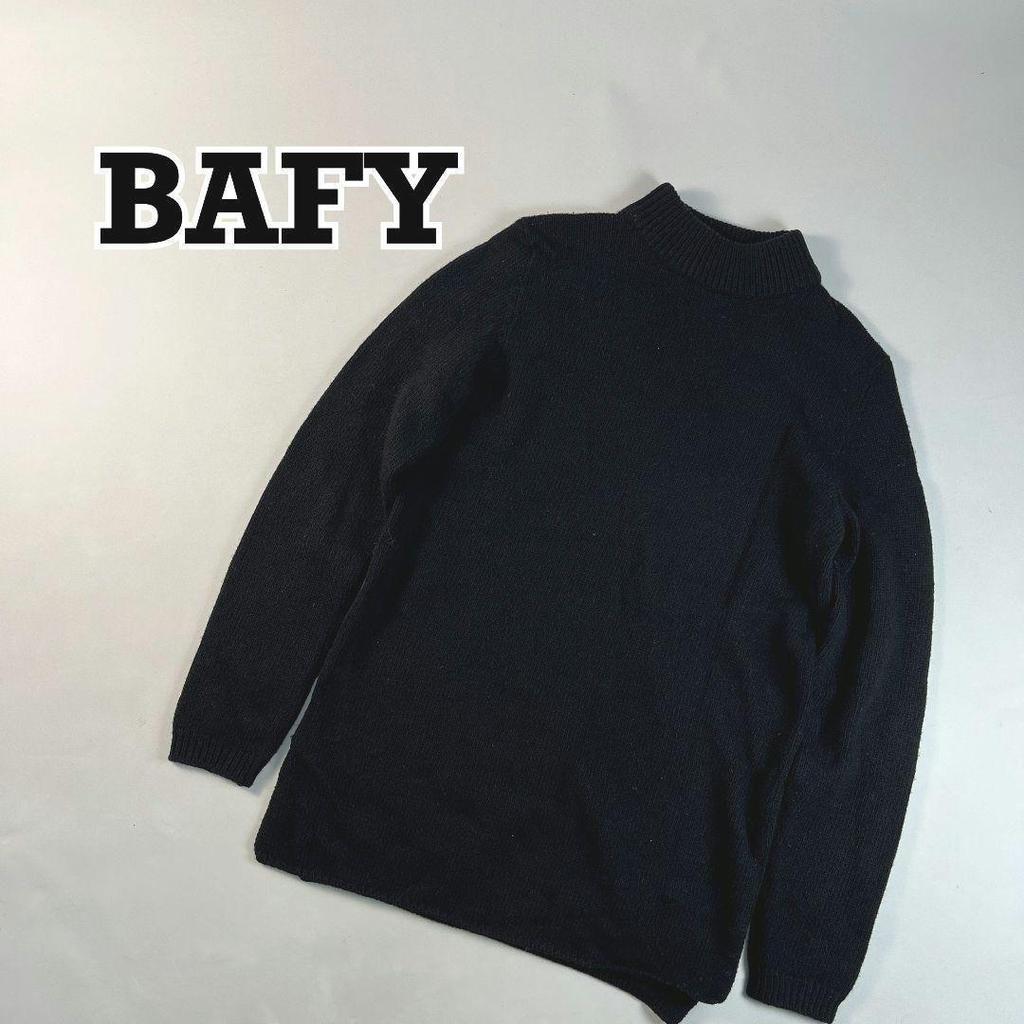 Used BAFY BEAMS F Special Order Mock Neck Knit Side Slit Made in Italy