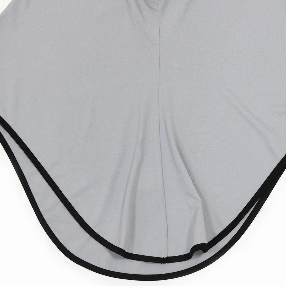 Women's Color Block Hijab with Soft Brim Patchwork Hat