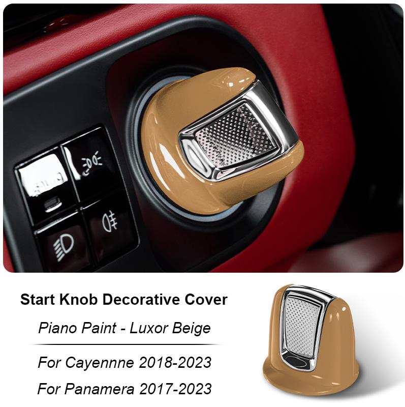Multi-color Car Ignition Start Engine Stop Button Knob Bracket Decoration Cover For Porsche Cayenne 9YA.1 Panamera 971 2017-2023
