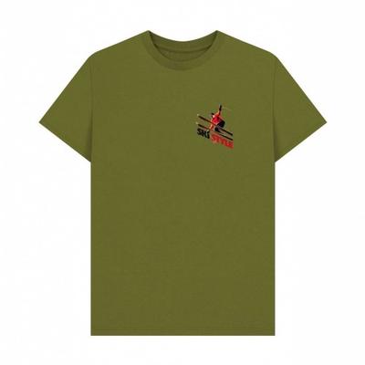 Apoh Unisex Adult Ski Style Pierce Archives T-Shirt