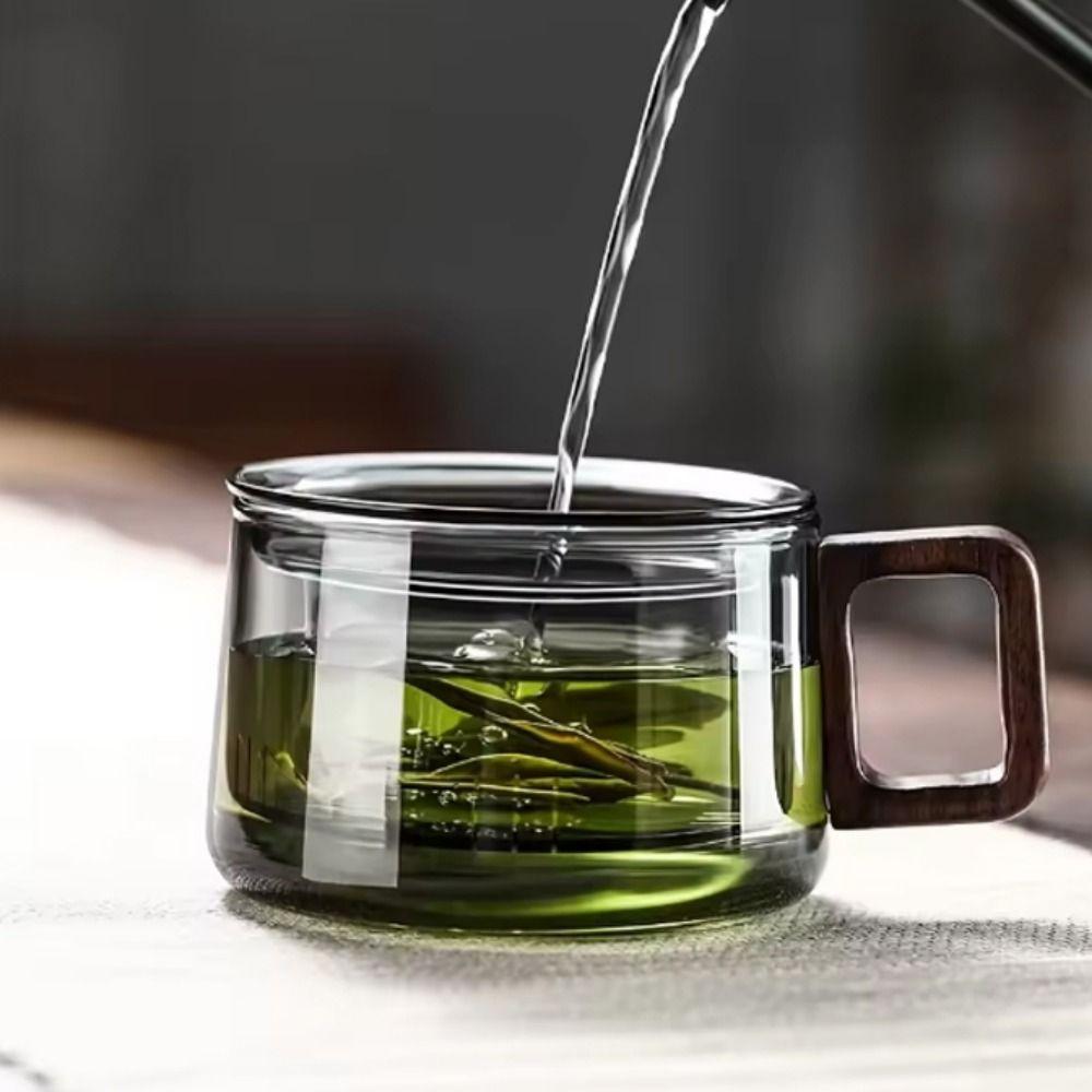 200ml High Borosilicate Glass Tea Cup Anti-Scalding Tea Infuser Cup  Home