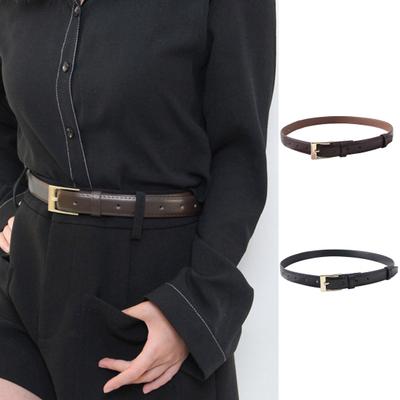 Kadın Kemer Ayarlanabilir Uzunluk Suni Deri Bel Bandı Düz Renk Minimalist Tasarım Büzgülü Bel Kemeri Moda Aksesuarları