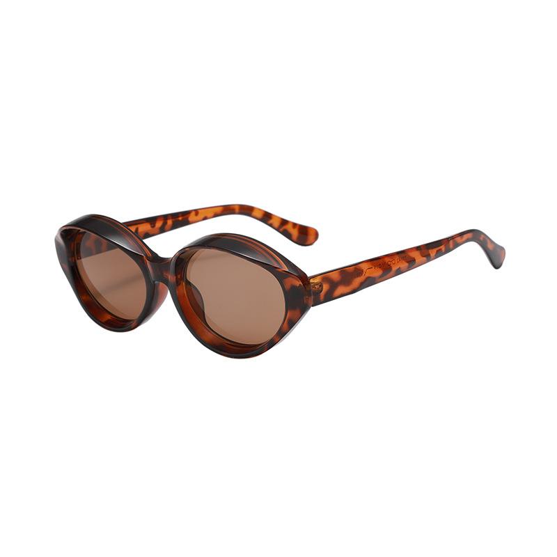 Retro Cat'S Eye Small Frame Glasses Sunglasses Women'S Sunscreen Uv Protection Sunglasses Are Thin