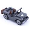 Compatible Military Miniature Swat Willis Jeep Off-Road Vehicle Puzzle Boys Small Particles Building Block