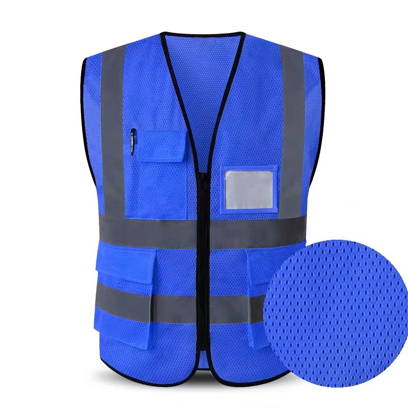 Reflective Multi-Pocket Safety Vest for Construction, Cycling, and Sanitation Workers