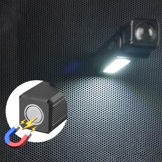 LED Work Light Super Bright High Lumens Compact Portable Rechargeable Strong Magnetic Camping Lamp Flashlight