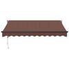 VidaXL Auvent rétractable automatique marron 300x250 cm, auvent, auvent de porte, auvent de jardin, store, auvent de 3215713