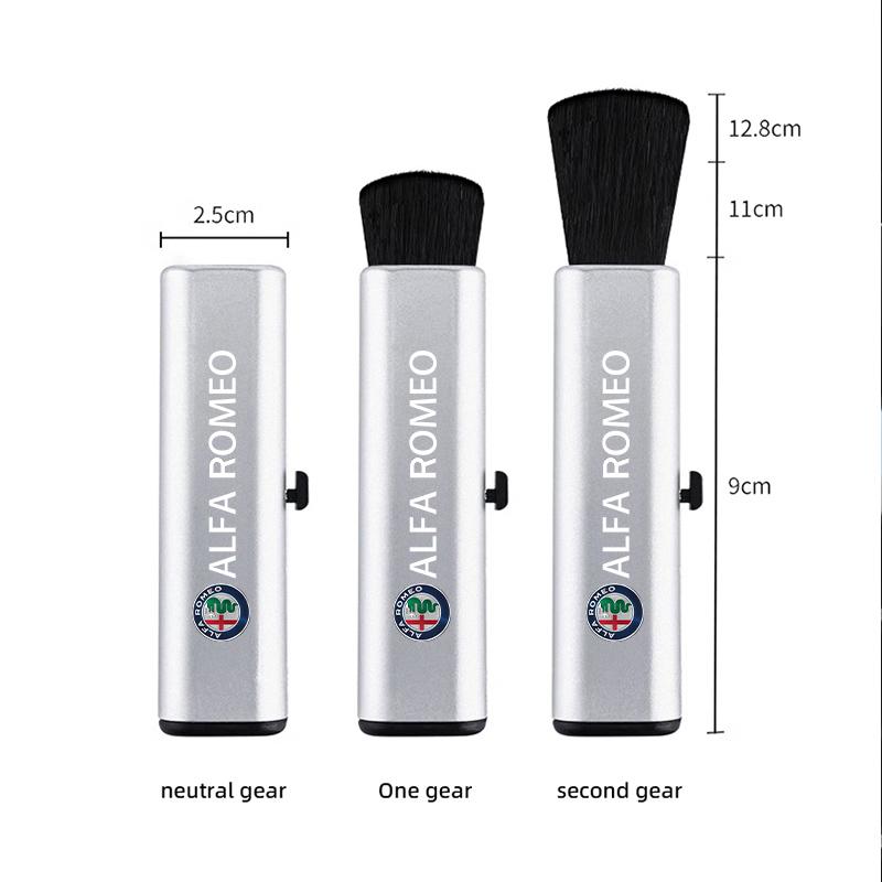 JKQDU1 Car Retractable Air Outlet Cleaning Brush Dust Small Soft Brush For Alfa Romeo Giulietta GT 147 159 156 166 Mito Giulia Tonale