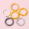 5 Alloy Color Rings, Round Keychain Bag Hook, DIY Jewelry Accessories Made from Open Spring Rings.