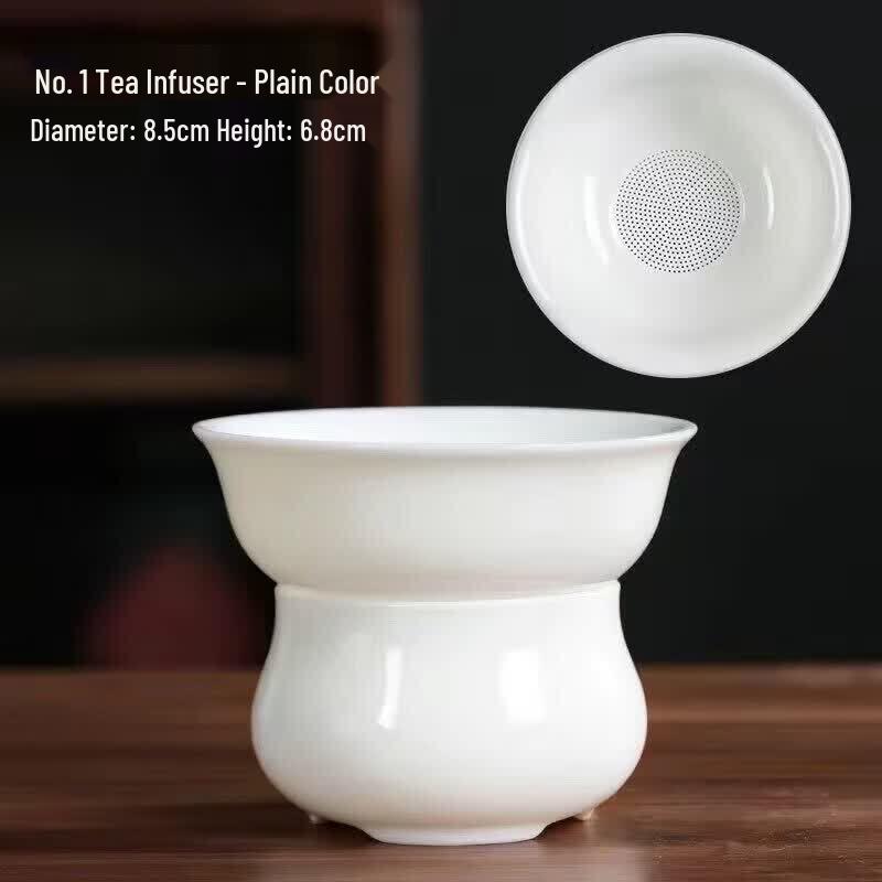 Dehua White Porcelain Kung Fu Tea Strainer