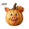 Resin Desktop Statues for Fall Artificial Pumpkin Decor, Cute Animals Decorative Pumpkins, Thanksgiving Pumpkins Unique Holiday Gifts Friends