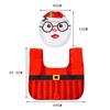 Christmas Decoration Xmas Toilet Cover Rug 40x33cm Toilet Cover 45.5x49cm With Skid Resistant Backing Easy Wash And Reusable
