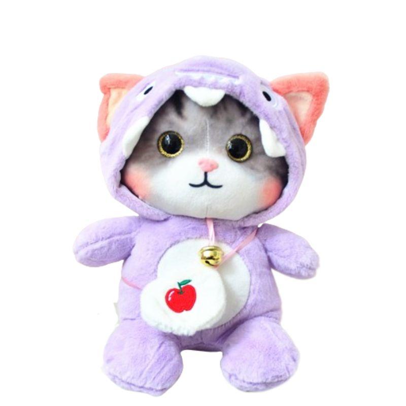 

Cute Cat Plush Toy For Kids Soft And Cuddly, Perfect For Nap Time Cartoon Animal Stuffed Animal фіолетовий