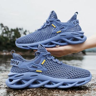 Atmungsaktive Herrenschuhe Mesh-Sneakers Mode Leichte Freizeitschuhe Outdoor Weiche Sohle Herren Laufschuhe Rutschfester Tennisschuh