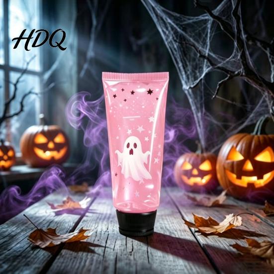 Non-Toxic Sensory Toy for Kids Ghost Toothpaste Squeeze Stress Ball Purple Glitter Flow Slow Rising Fun Halloween Decoration Fidget Toy Decompression