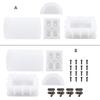 Diy Crystal Drop Glue Organizer Mold Container Resin Molds Storage Box Silicone Mold for DIY Epoxy Trinket Holder